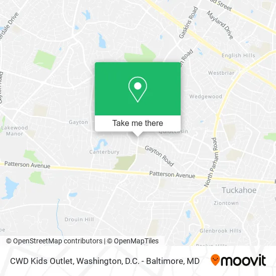 CWD Kids Outlet map