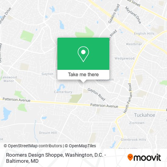 Roomers Design Shoppe map