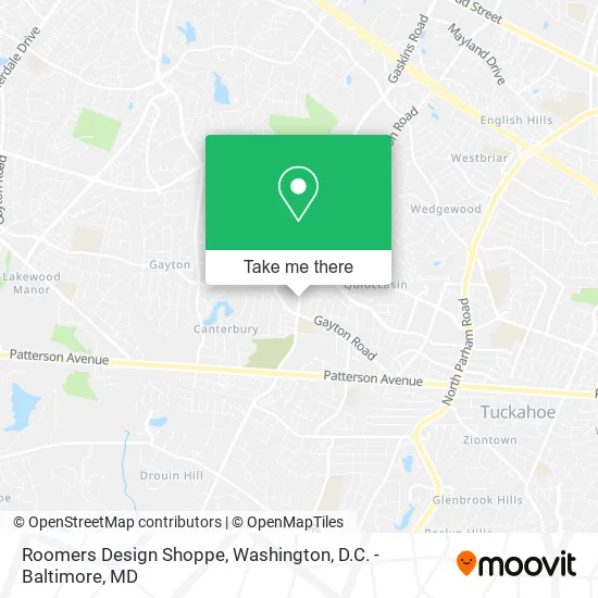 Roomers Design Shoppe map