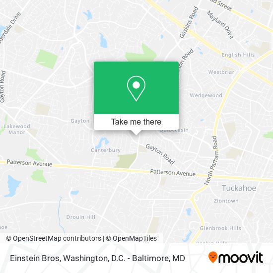 Einstein Bros map