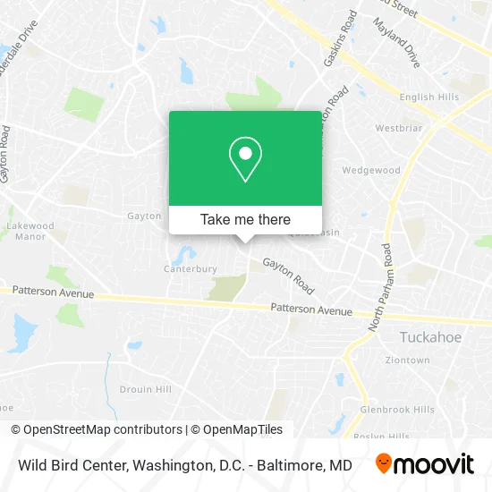Wild Bird Center map