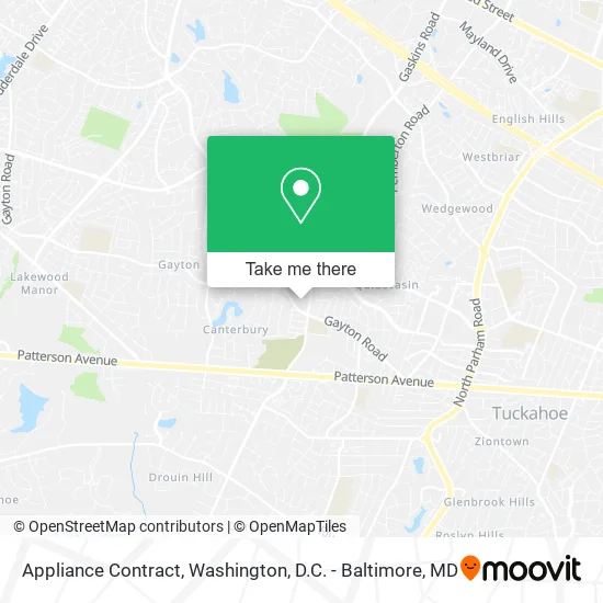 Appliance Contract map