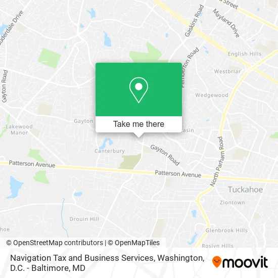 Navigation Tax and Business Services map