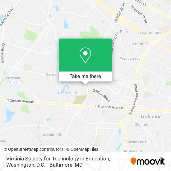 Virginia Society for Technology in Education map