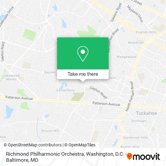 Richmond Philharmonic Orchestra map