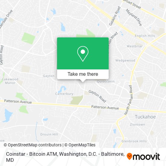 Mapa de Coinstar - Bitcoin ATM