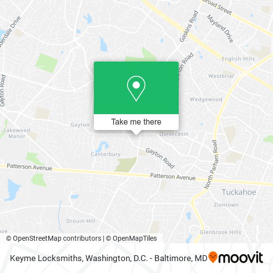 Mapa de Keyme Locksmiths