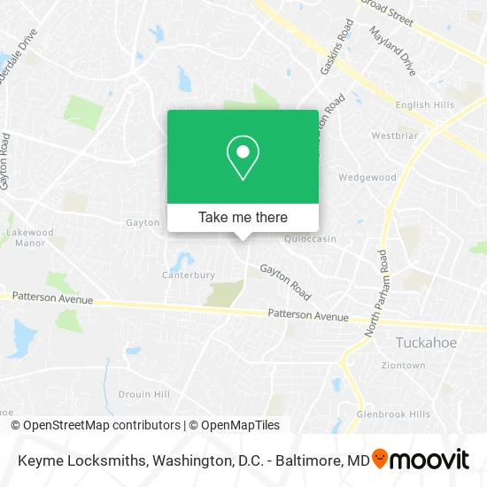 Keyme Locksmiths map