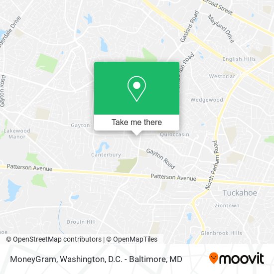 MoneyGram map