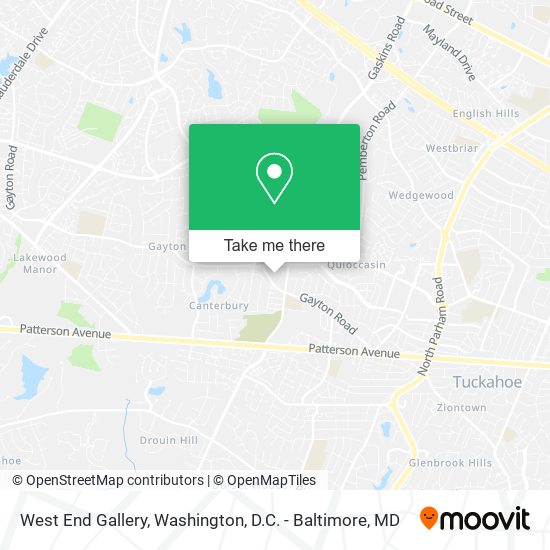 West End Gallery map