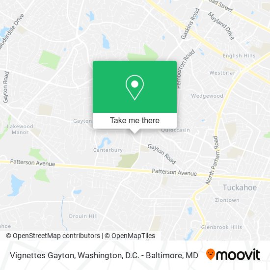 Mapa de Vignettes Gayton