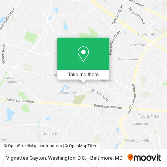 Mapa de Vignettes Gayton