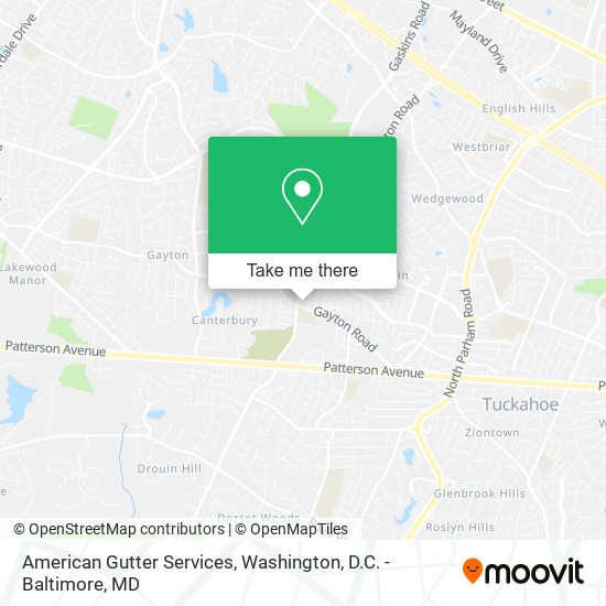 Mapa de American Gutter Services