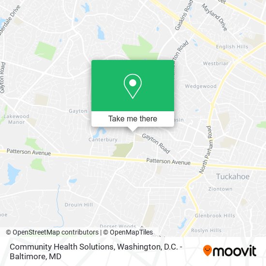 Mapa de Community Health Solutions