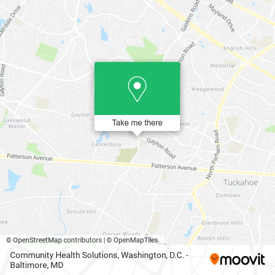 Community Health Solutions map