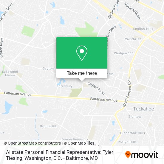 Mapa de Allstate Personal Financial Representative: Tyler Tiesing