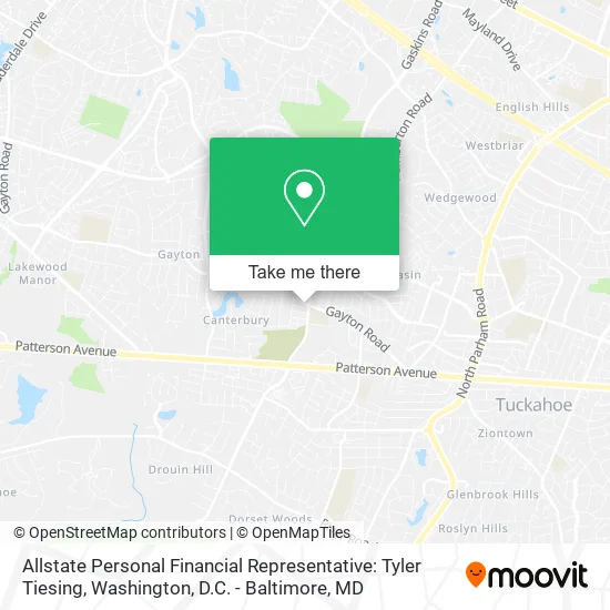 Allstate Personal Financial Representative: Tyler Tiesing map
