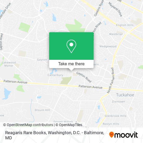 Reagan's Rare Books map
