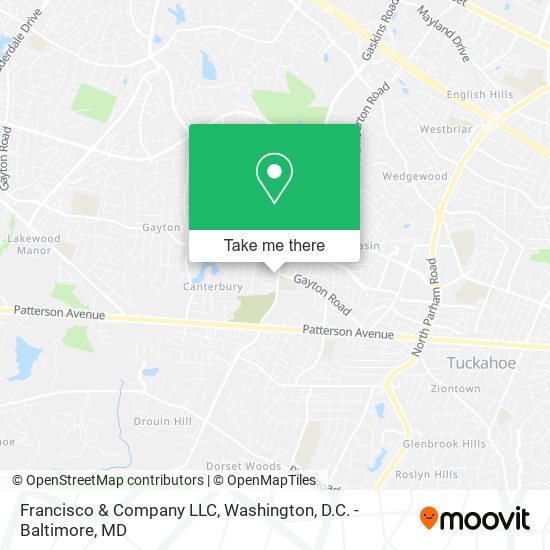 Mapa de Francisco & Company LLC