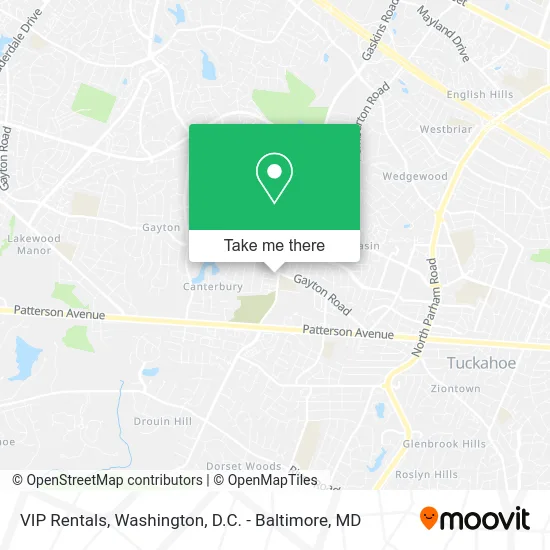 VIP Rentals map