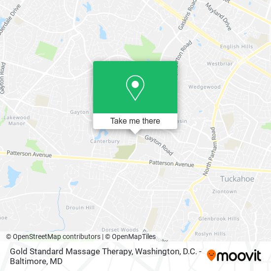Mapa de Gold Standard Massage Therapy