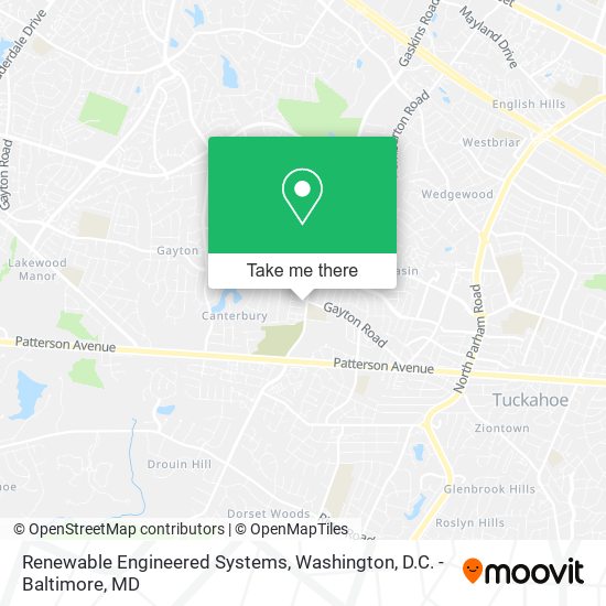 Renewable Engineered Systems map