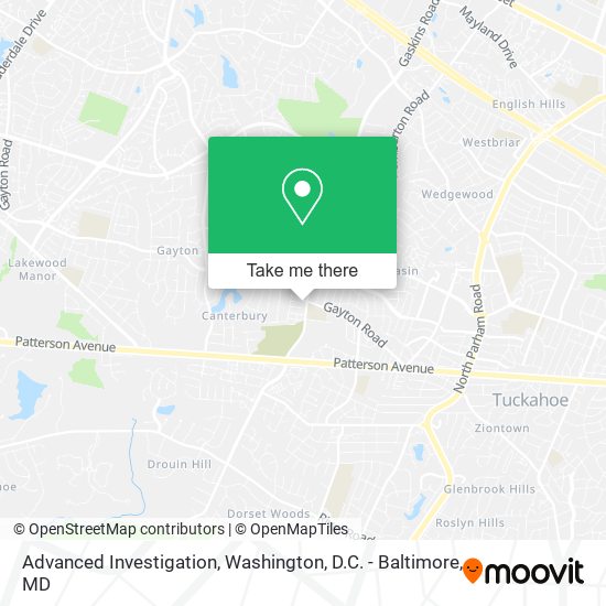 Advanced Investigation map