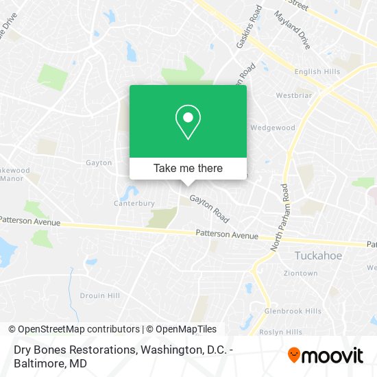 Dry Bones Restorations map