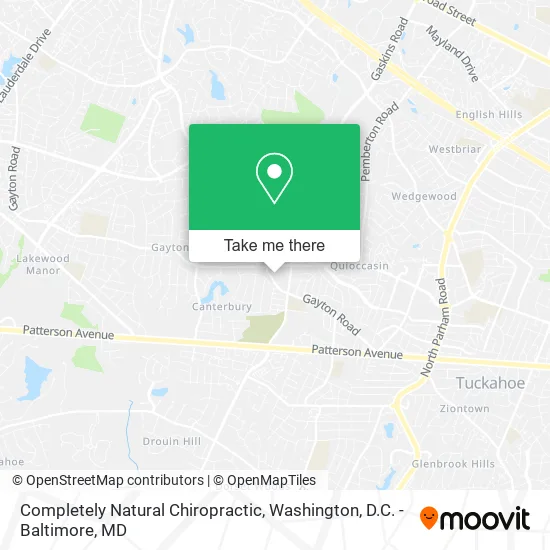 Mapa de Completely Natural Chiropractic