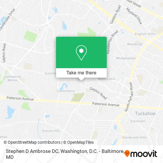 Stephen D Ambrose DC map