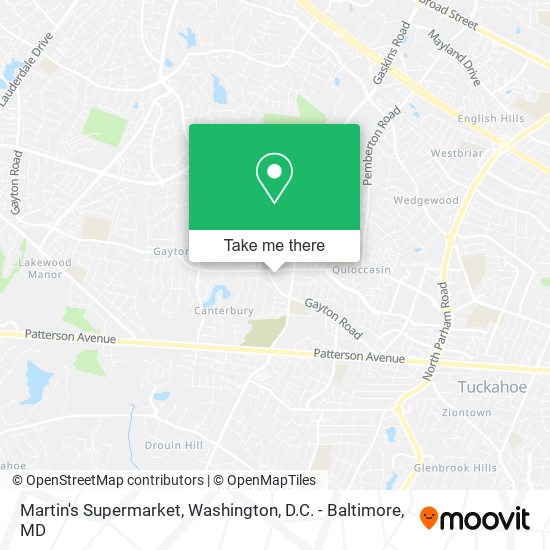 Martin's Supermarket map