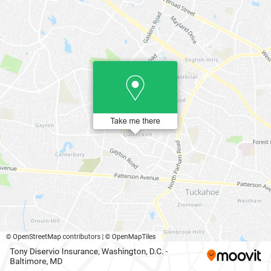 Tony Diservio Insurance map