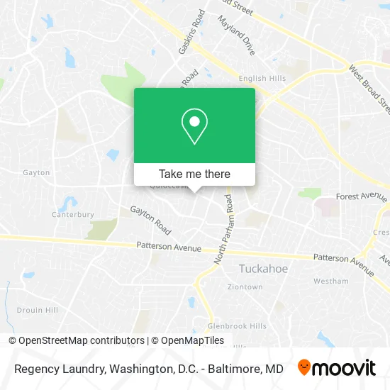 Regency Laundry map