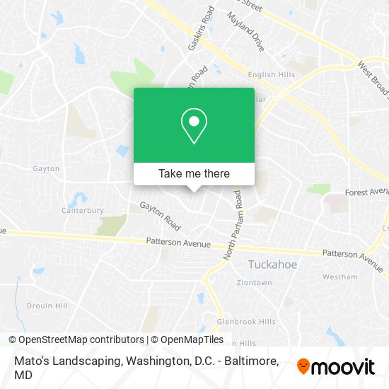 Mato's Landscaping map