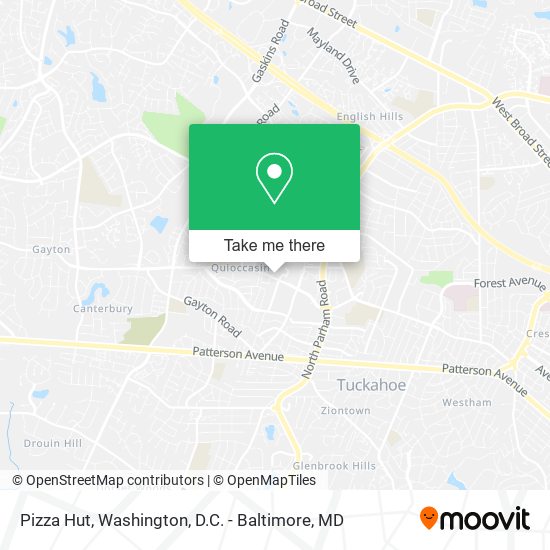 Pizza Hut map