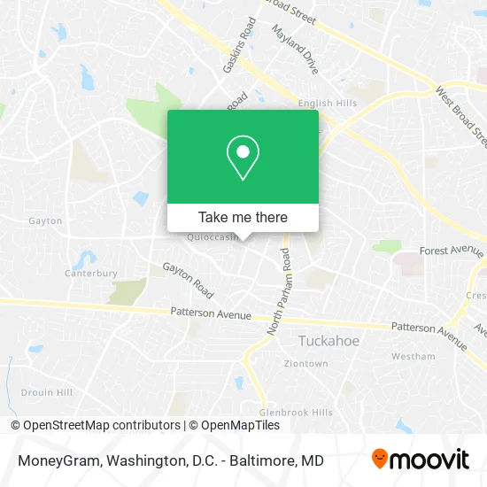 MoneyGram map