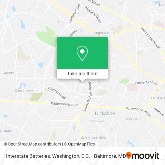 Interstate Batteries map