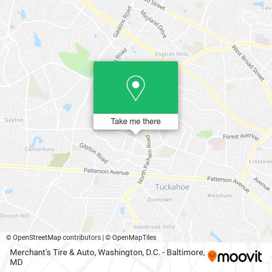 Mapa de Merchant's Tire & Auto