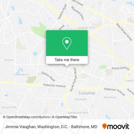 Jimmie Vaughan map
