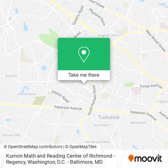 Kumon Math and Reading Center of Richmond - Regency map