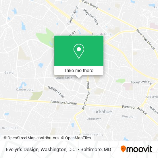 Evelyn's Design map
