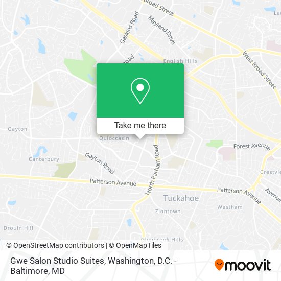 Gwe Salon Studio Suites map