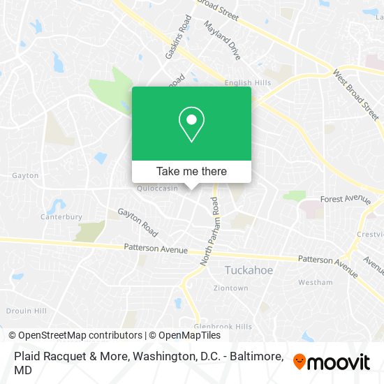 Mapa de Plaid Racquet & More