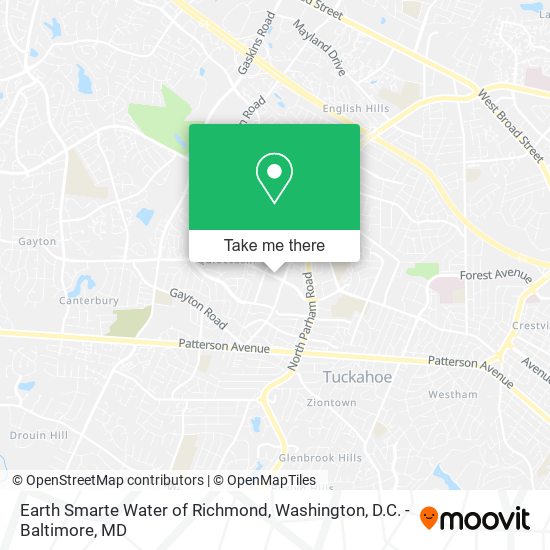 Earth Smarte Water of Richmond map