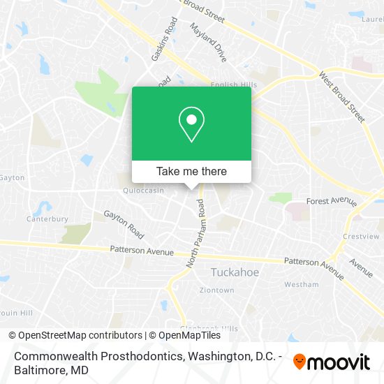 Commonwealth Prosthodontics map