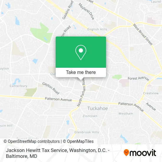 Jackson Hewitt Tax Service map