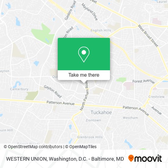 Mapa de WESTERN UNION