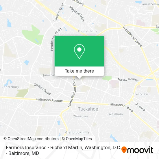 Farmers Insurance - Richard Martin map