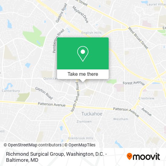 Richmond Surgical Group map