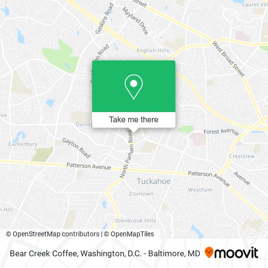Mapa de Bear Creek Coffee